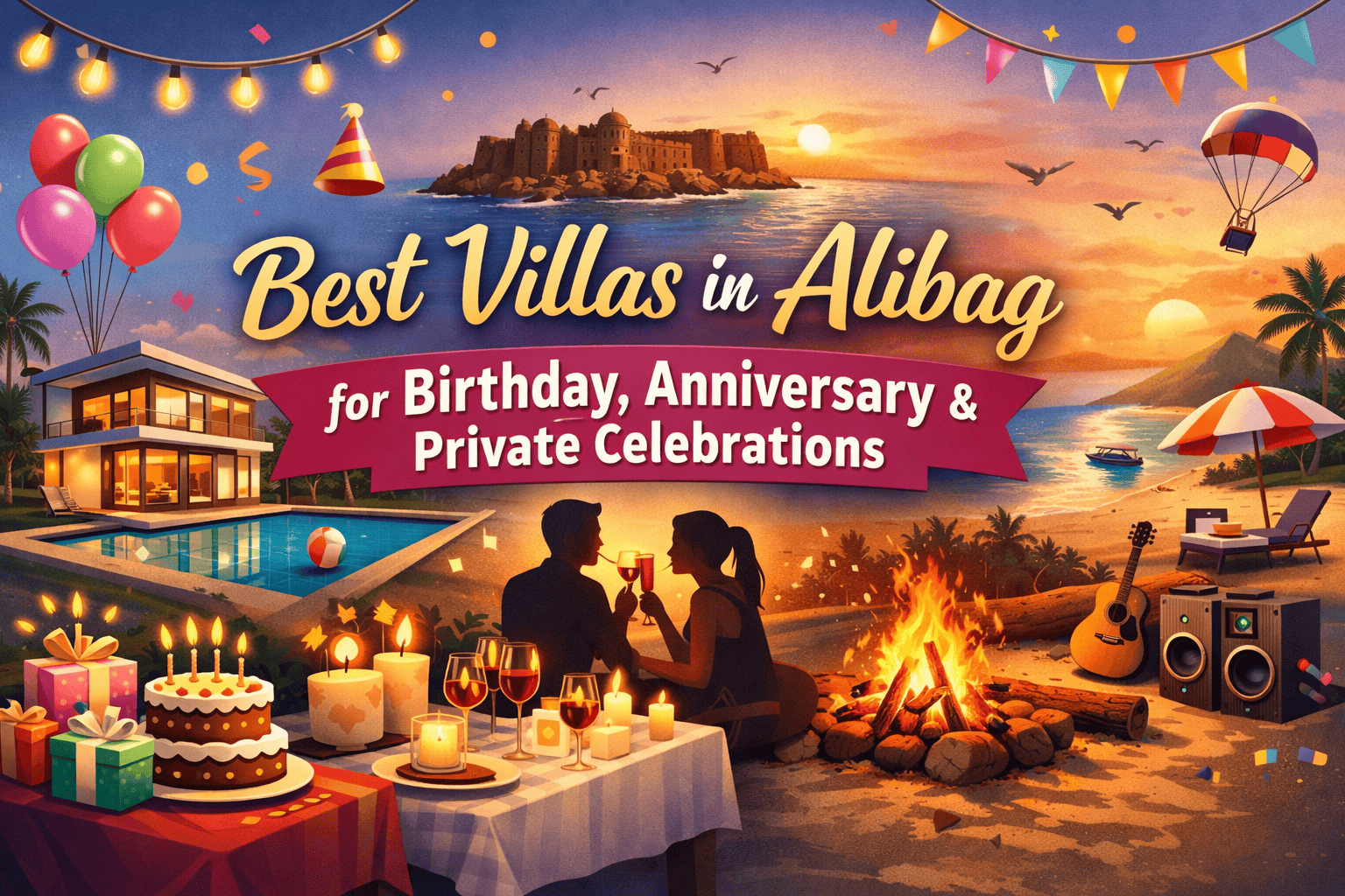 7 Villas in Alibag for Birthdays and Anniversaries